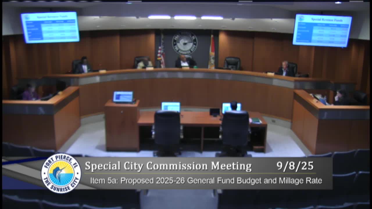 Fort Pierce City Commissioners Address Budget Concerns and Homelessness Issues