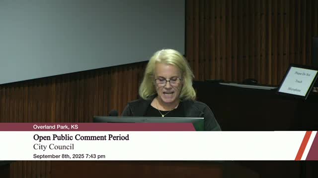 Overland Park Residents Urge City Council to Reject Controversial Federal Grant Terms