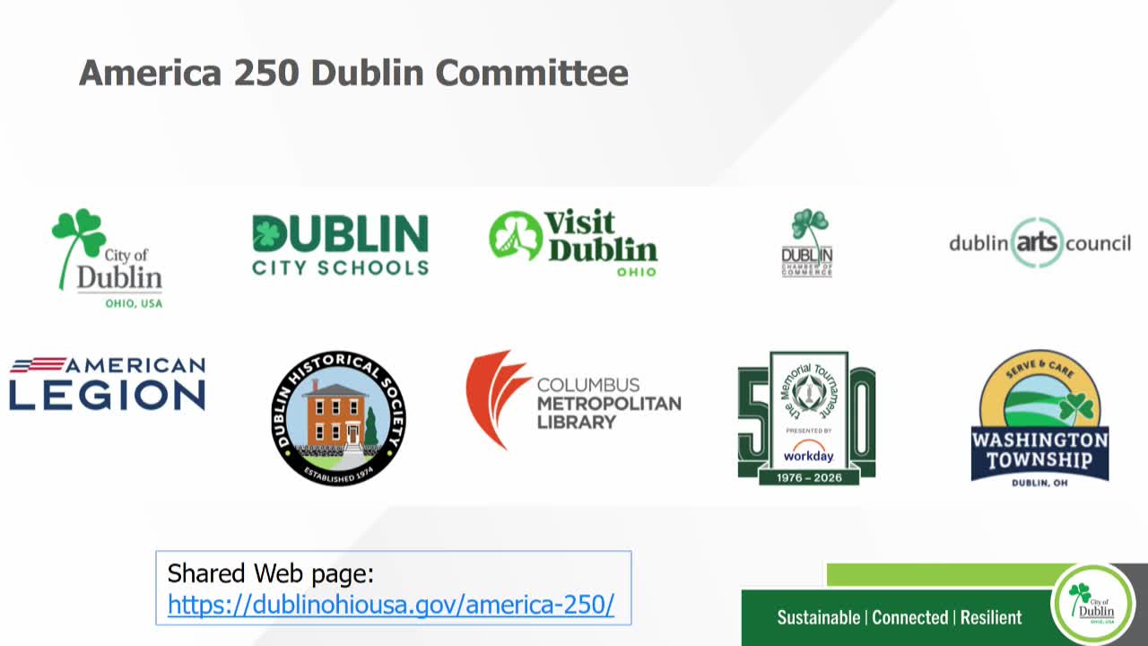 Dublin Council Plans Bicentennial Celebrations with Ohio Homecoming and Drone Show