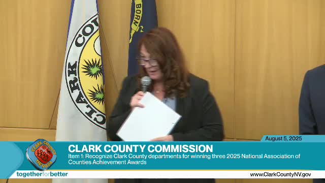 Clark County highlights mobile dental, reunification database and public‑defender drop‑in center in national awards