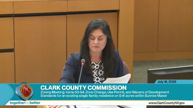 Commissioners allow one-horse use and zone change but require permit compliance after neighbors complained about noise and after-the-fact structures