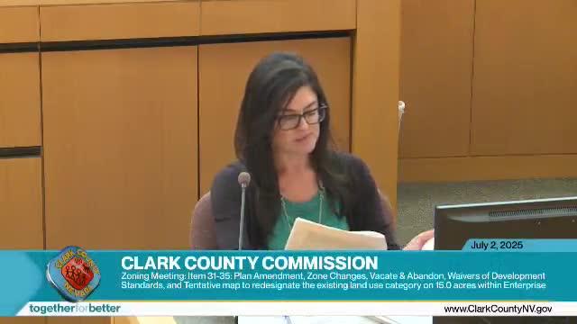 Commission grants waivers and rezones for rural Moapa Valley parcels with conditions for drainage and off-site improvements