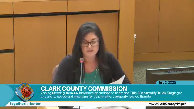 Commission directs Title 30 amendments, introduces truck-staging ordinance and OKs related truck parking proposals