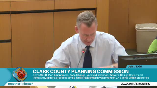 Commission caps density and approves rezoning and associated waivers for 2.48‑acre subdivision; conditions require larger landscape buffer and coordination with