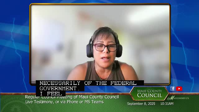 Residents Advocate for Resolution 25172 to Halt Military Bombing in Hawaii