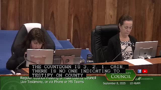 Maui County Council discusses new affordable housing and parking regulations