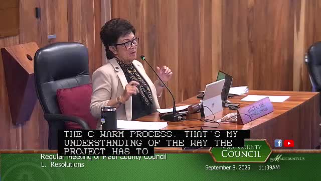 West Maui County Council Supports Resolution for Affordable Housing Water Allocation