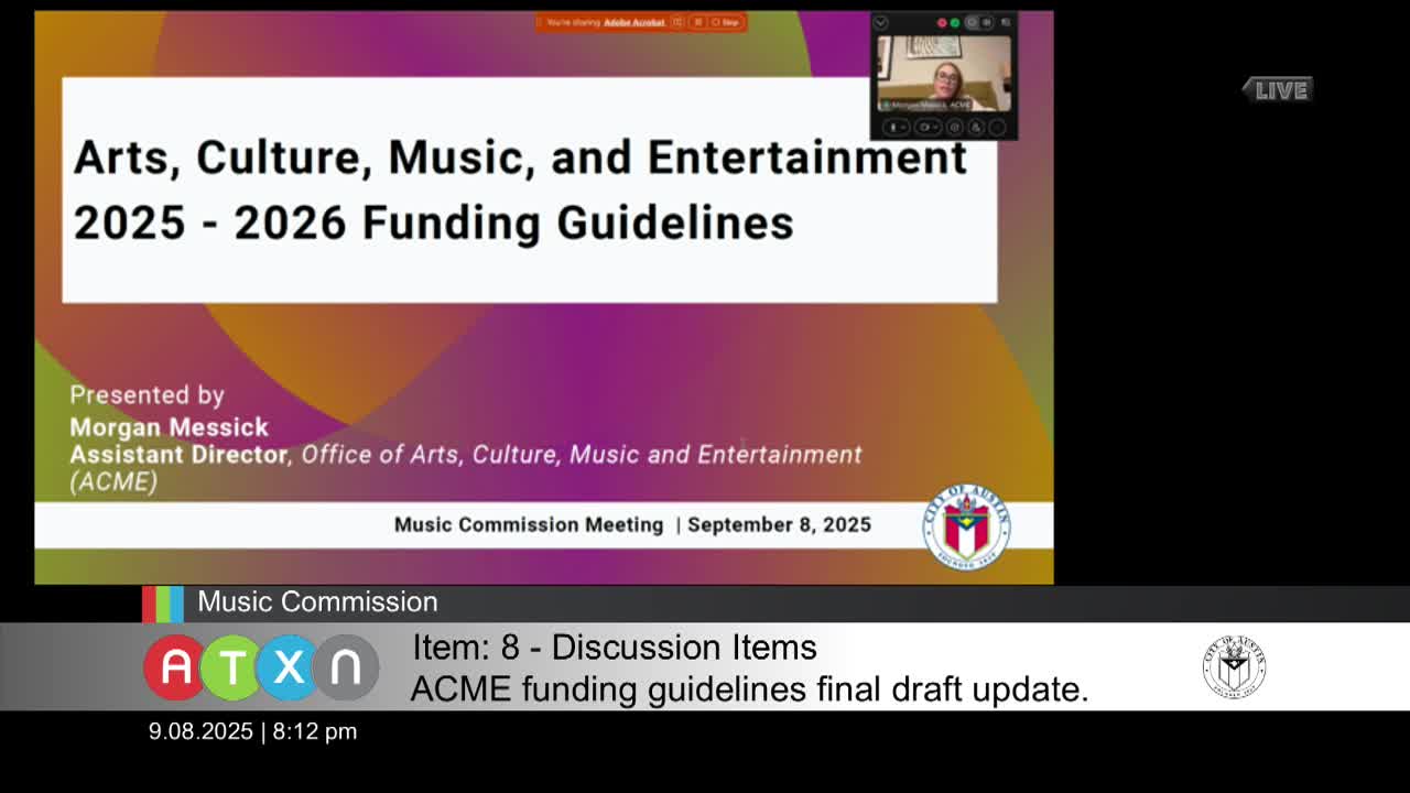 Austin Funding Guidelines Enhance Live Music Fund and Creative Space Assistance Policies