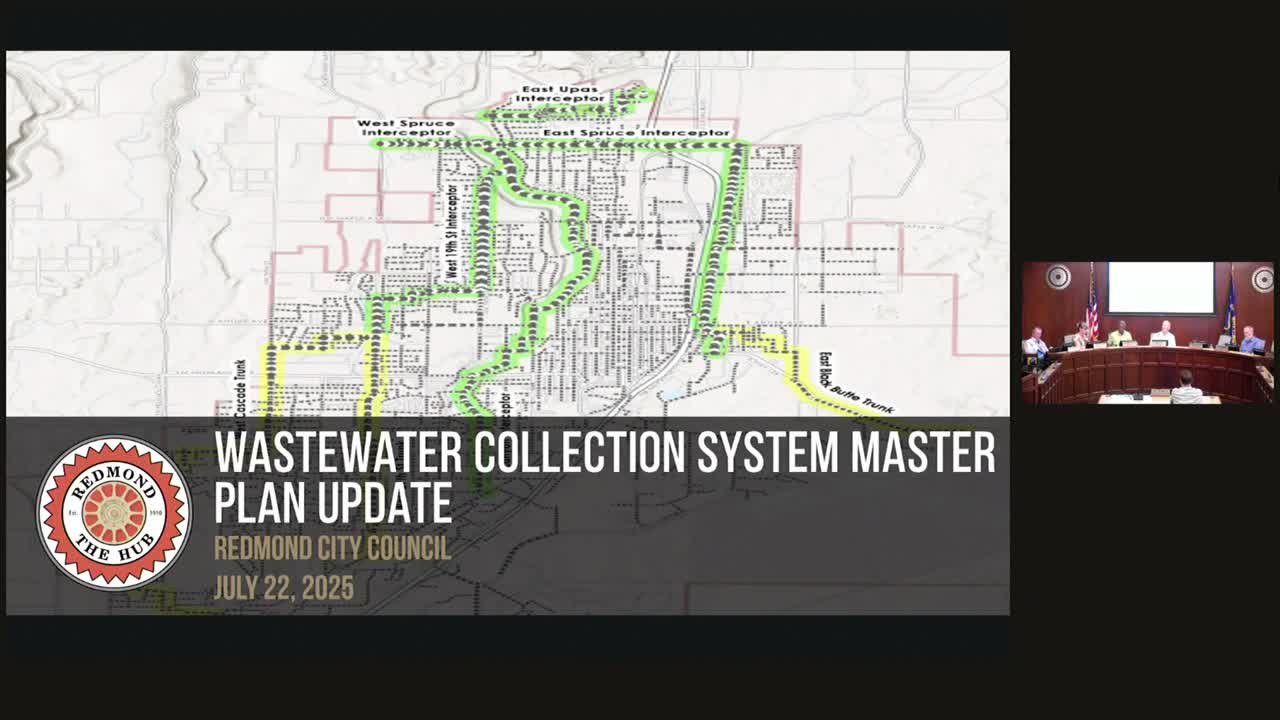 Council adopts 2025 Wastewater Collection System Master Plan and updates CIP