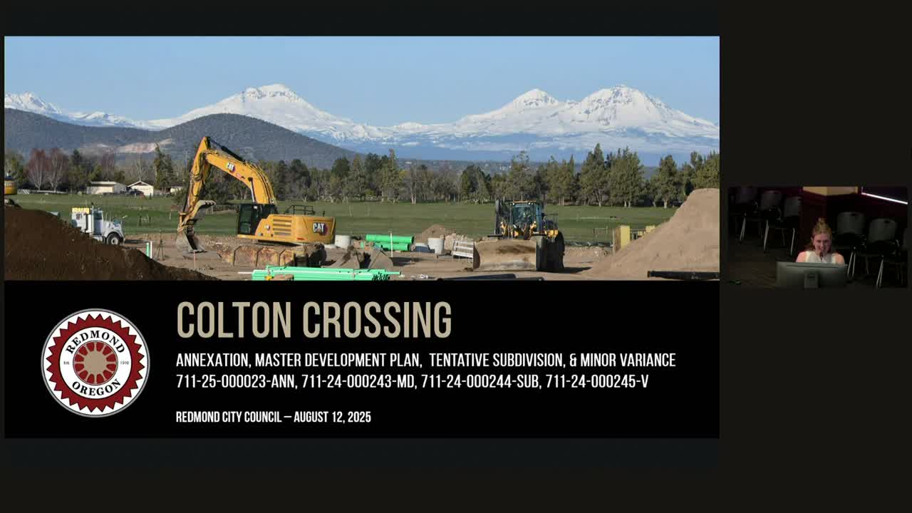 Council approves Colton Crossing master plan and tentative subdivision with conditions