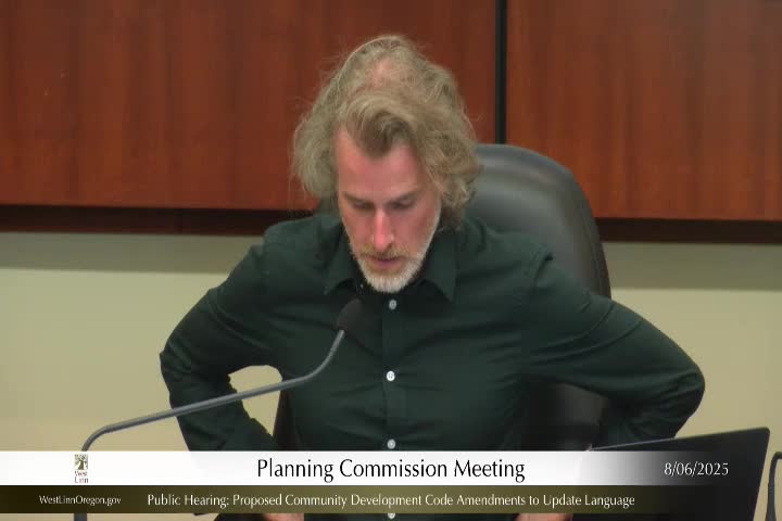 Planning commission recommends city council approve CDC 25-01 code cleanup amendments