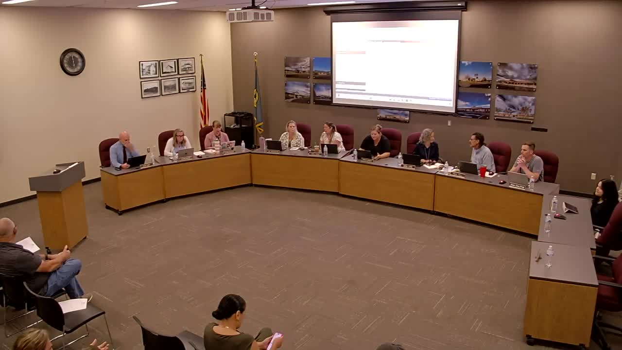 Moses Lake School Board Recognizes High School for Culture Improvement Award