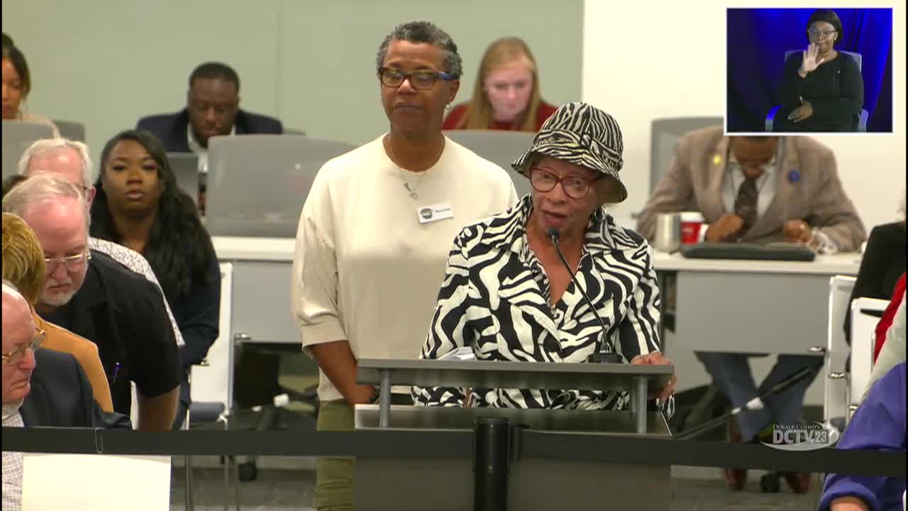 DeKalb County Residents Advocate for Addressing Empty Buildings and Workforce Development Policies
