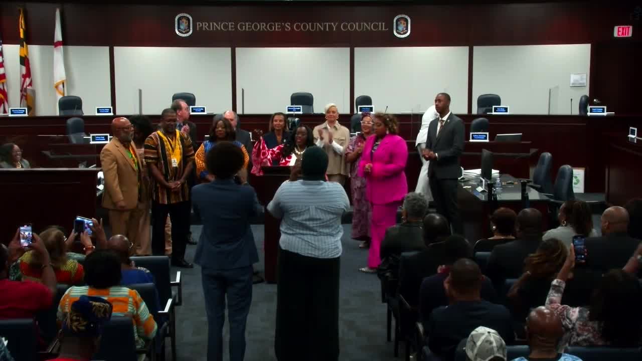 Prince George's County Council Honors Robert D Hazel Bay for Black Voice Project Leadership