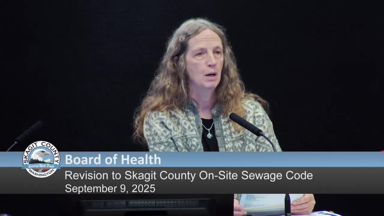 Skagit County Health Department Addresses Sewage and Inspection Concerns for Local Installers