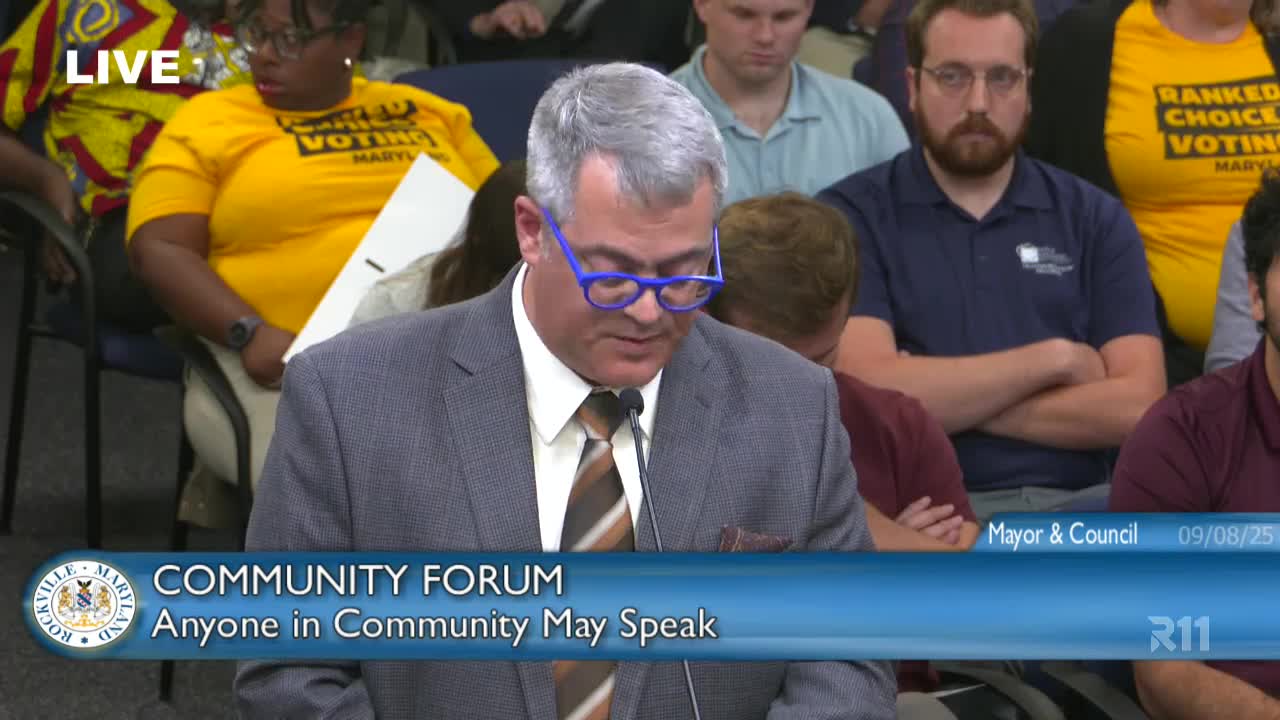 Rockville Residents Address Council on Eviction Crisis and Community Concerns