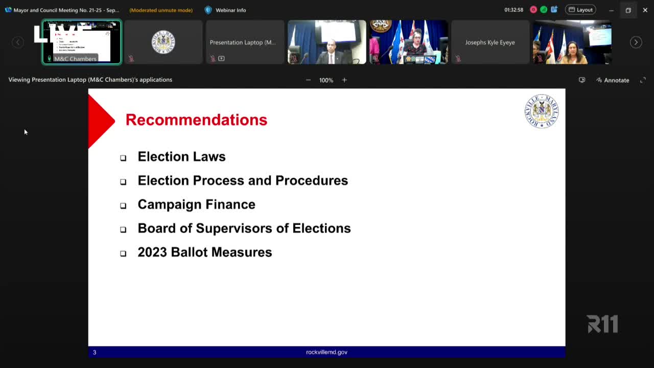 City Council Explores Election Code Updates and Campaign Finance Reforms