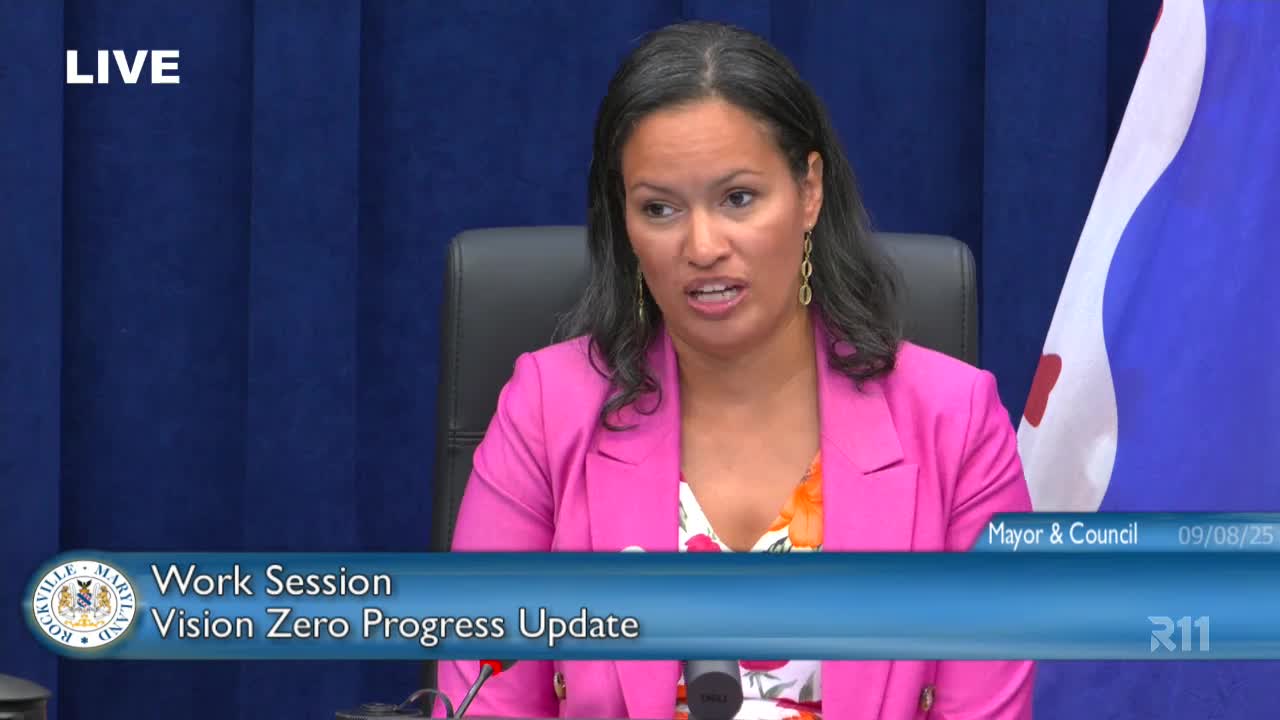Rockville City Council praises Vision 0 initiative for community safety enhancements