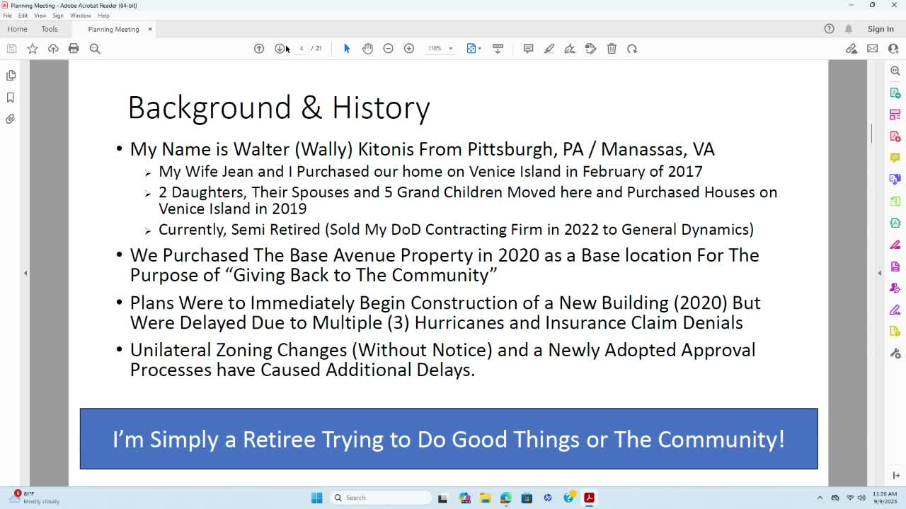 Mister Katonis Seeks Variance for New Civic Building in Airport Avenue District