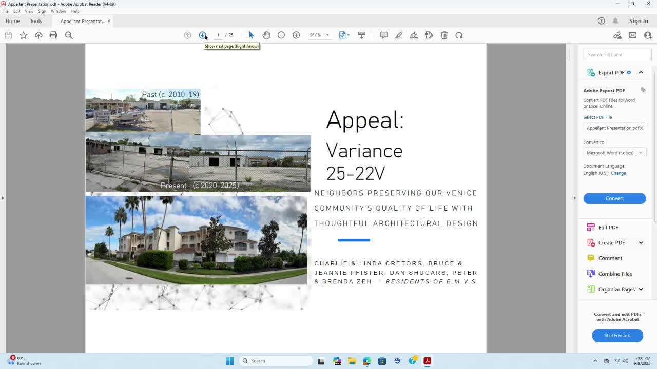 Venice Appeals Board Denies Variance Request for Beach Manor Villas South Development