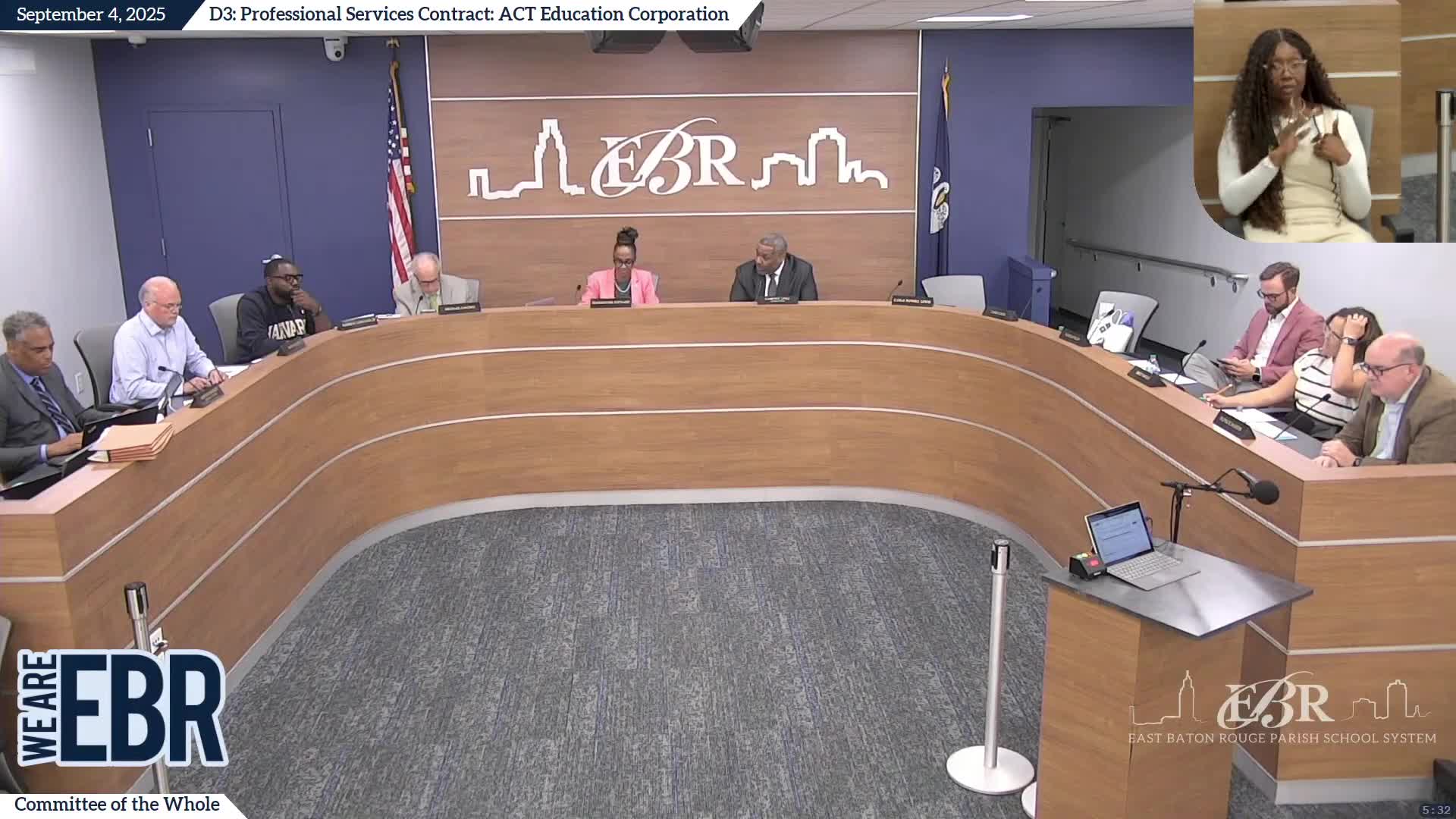 East Baton Rouge School Board Approves ACT Support Funding for Urgent Intervention Schools