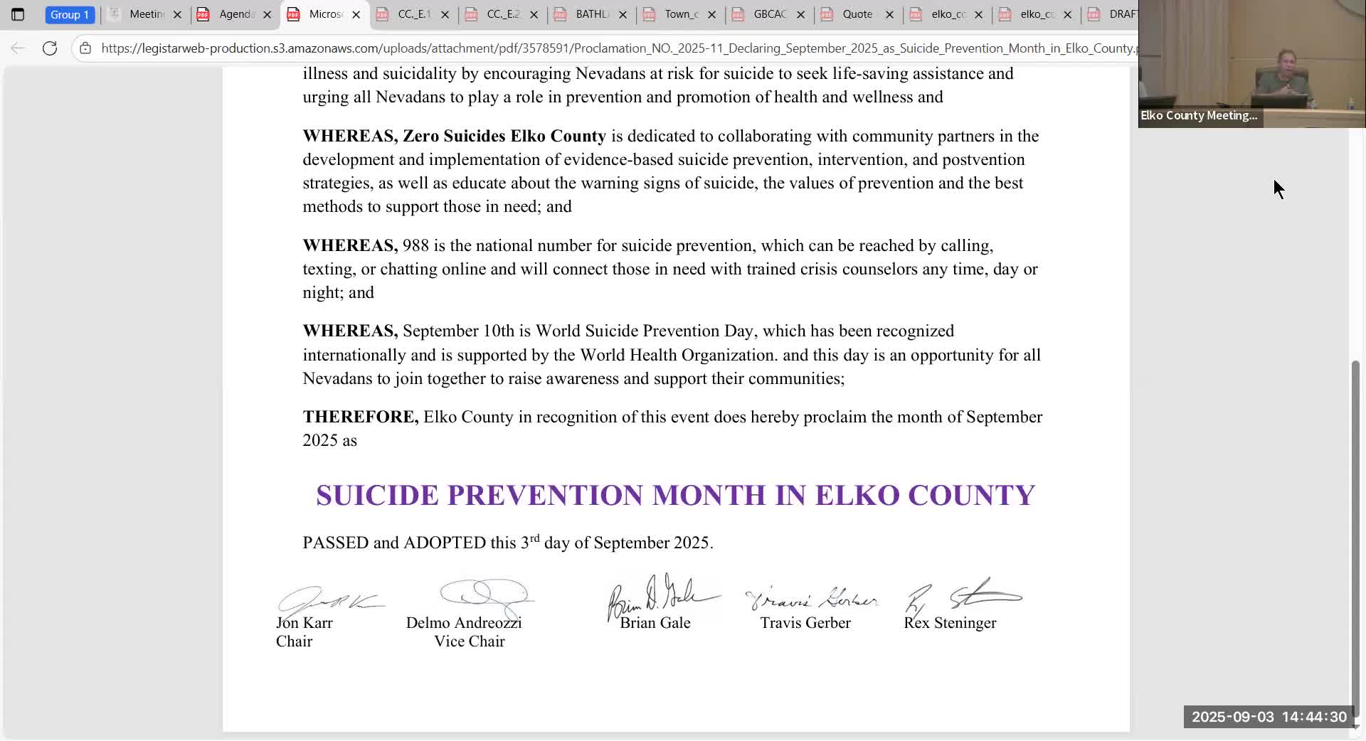 Elko County Fire Chief Reports on Wildfire Season and Rancher Liaison Program Success