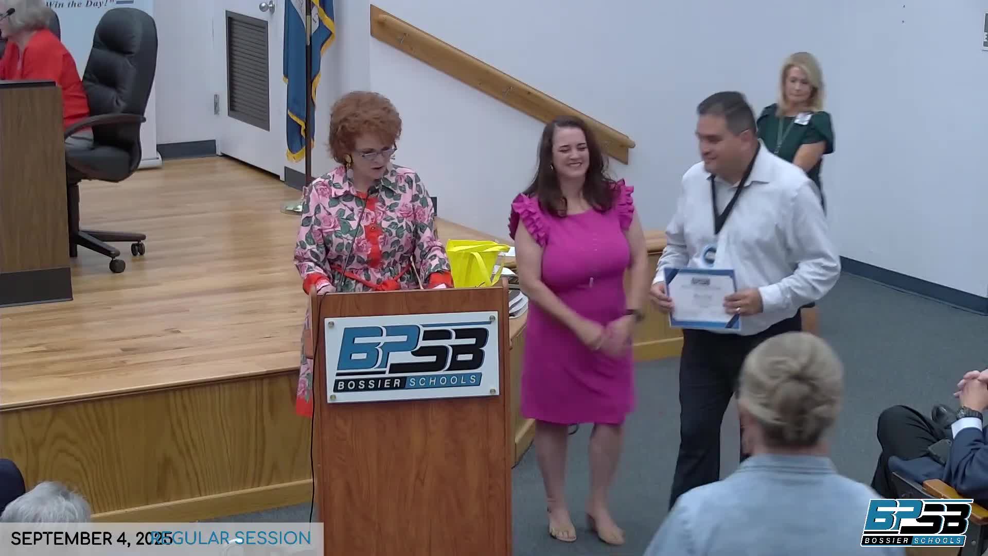 Bossier Schools Celebrate Teachers of the Year from Benton and Houghton Middle Schools