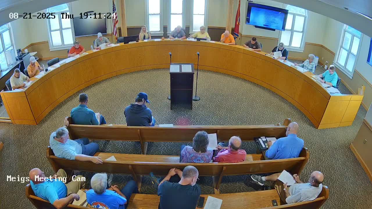 Meigs County commissioners discuss sheriff budget request and timing for jail remodel report
