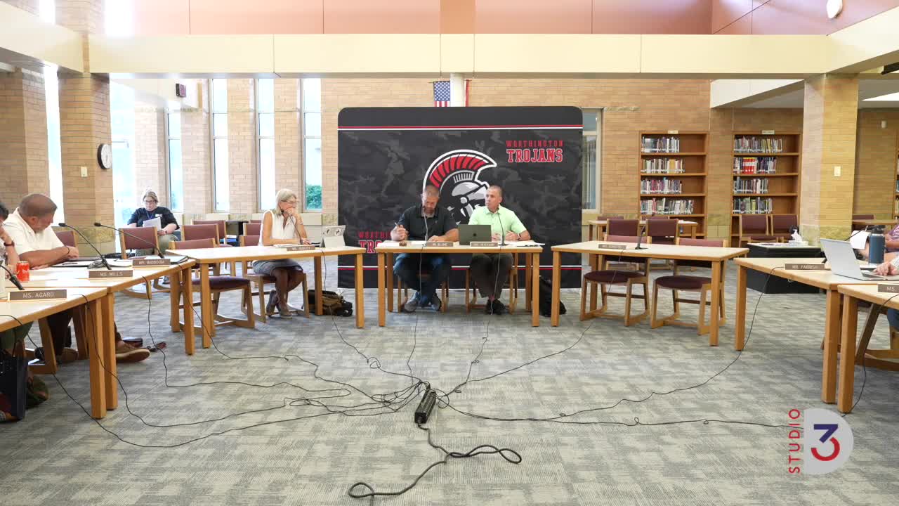 Board advances multiple first readings and approves routine motions at District 518 meeting