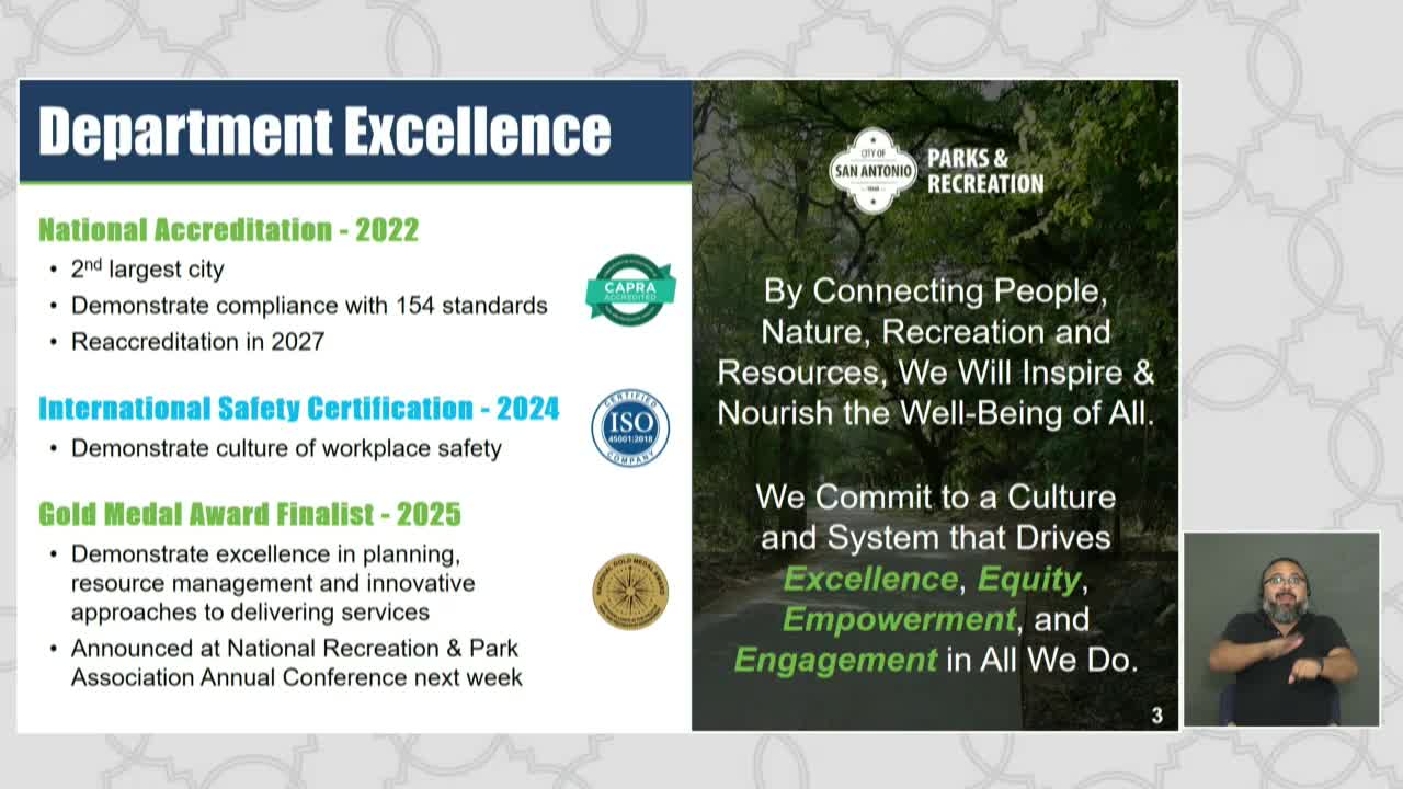 San Antonio Parks Department Highlights 270 Parks and 100-Mile Greenway Trail System