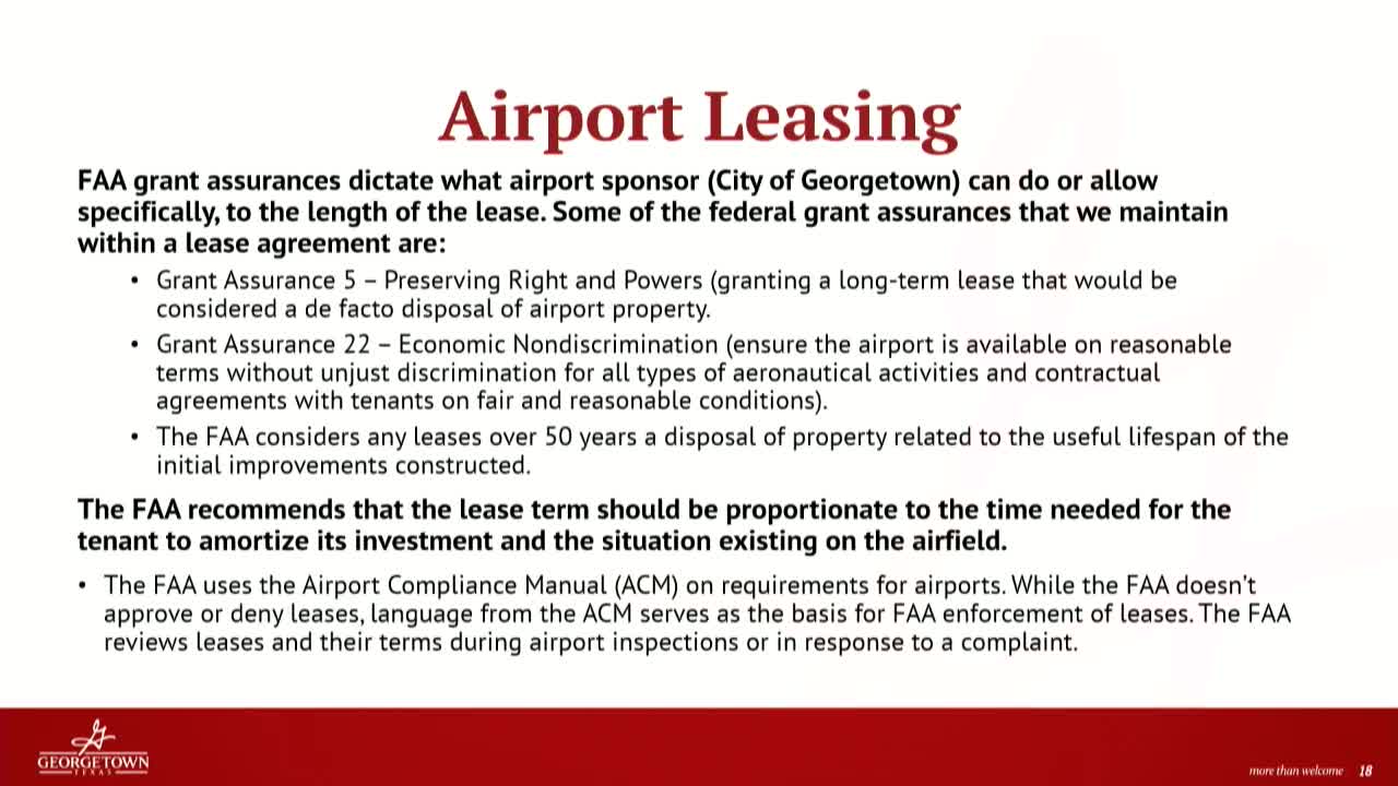 Georgetown Airport Faces 10-Year Waitlist Amid Growing Demand for Hangar Space