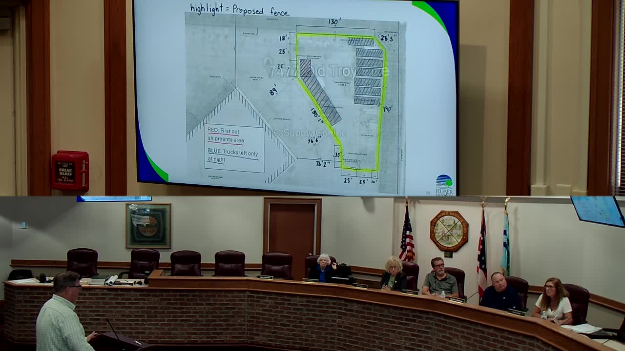 Planning Board approves fencing plan for Taylorsville commercial property