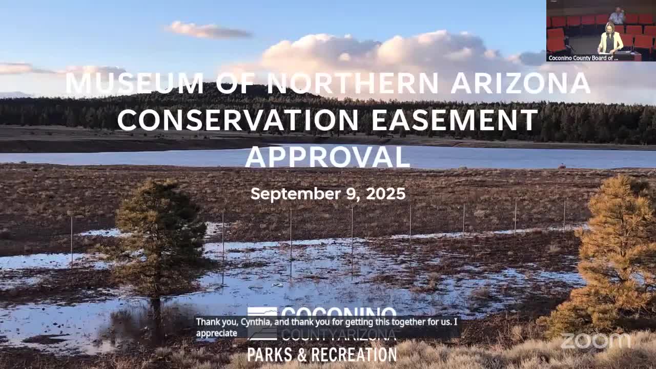 Coconino County Approves Museum of Northern Arizona Conservation Easement Proposal