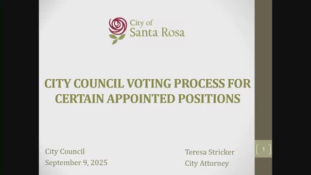 City Council Considers Simplifying Appointment Processes and Introducing Ranked Choice Voting