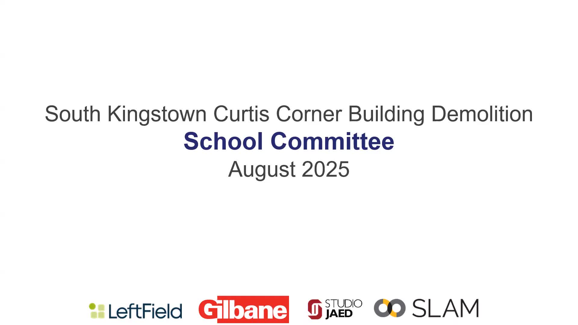 Curtis Corner Middle School to Begin Partial Demolition and Athletic Field Upgrades