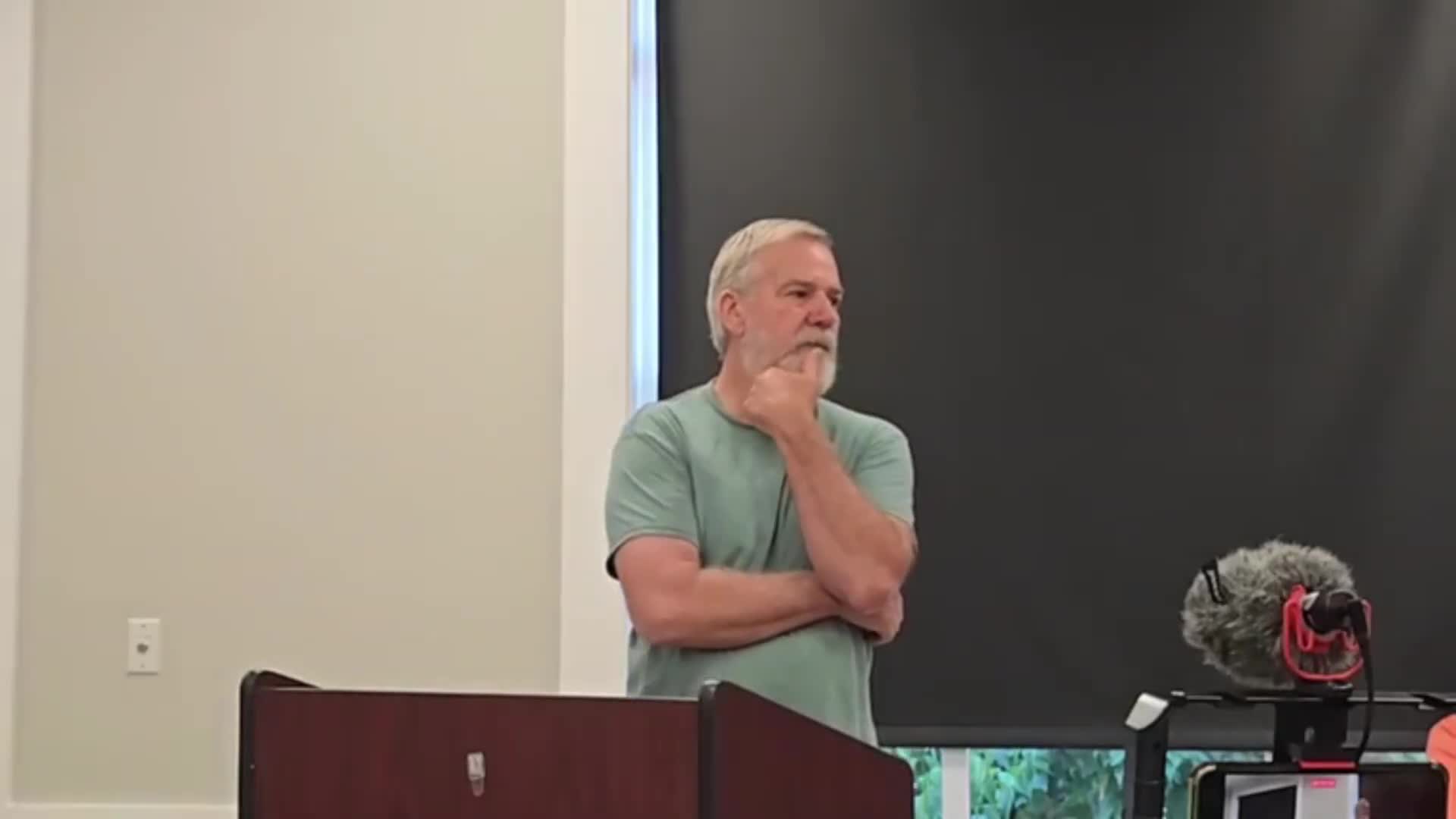 Charles Datt addresses groundwater concerns linked to septic issues near Willow Springs