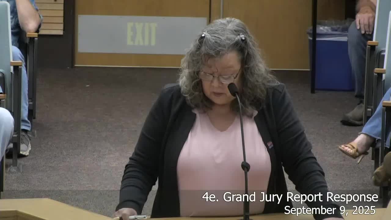 Supervisor Williams questions county response to grand jury report on state law issues