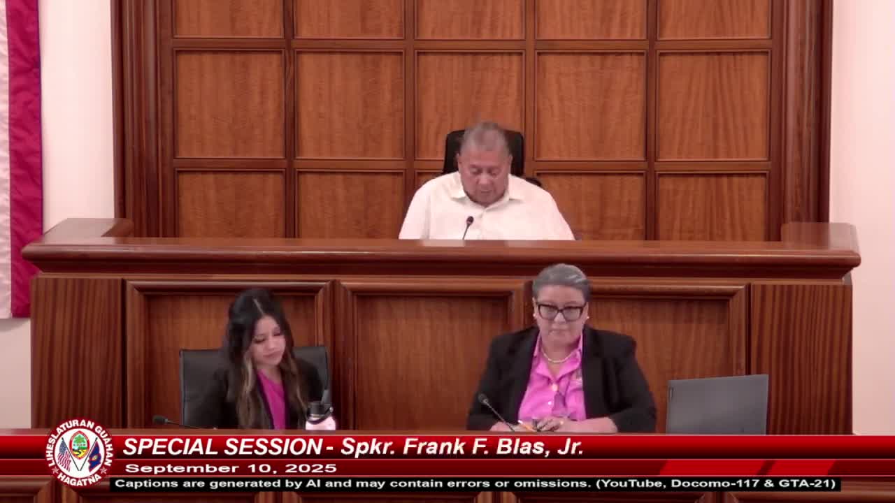 Guam Senate Holds Third Special Session to Address Hospital Funding Bill