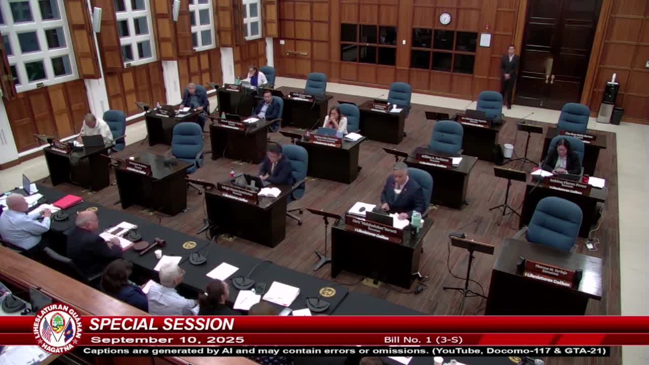 Guam Senators Question $40M General Fund Appropriation During Special Session
