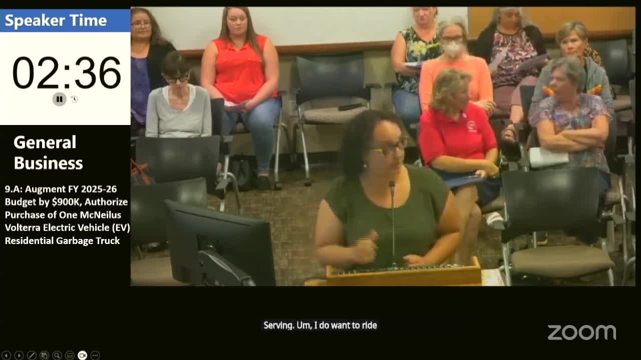City Council Deliberates Solar Truck Purchase Amid Research on Vehicle Performance