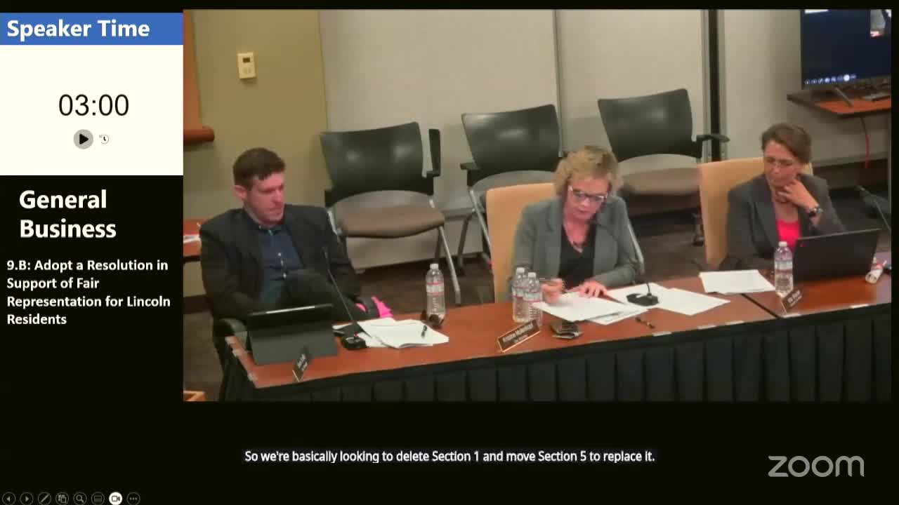 Lincoln City Council adopts amendments condemning gerrymandering and updates on local projects