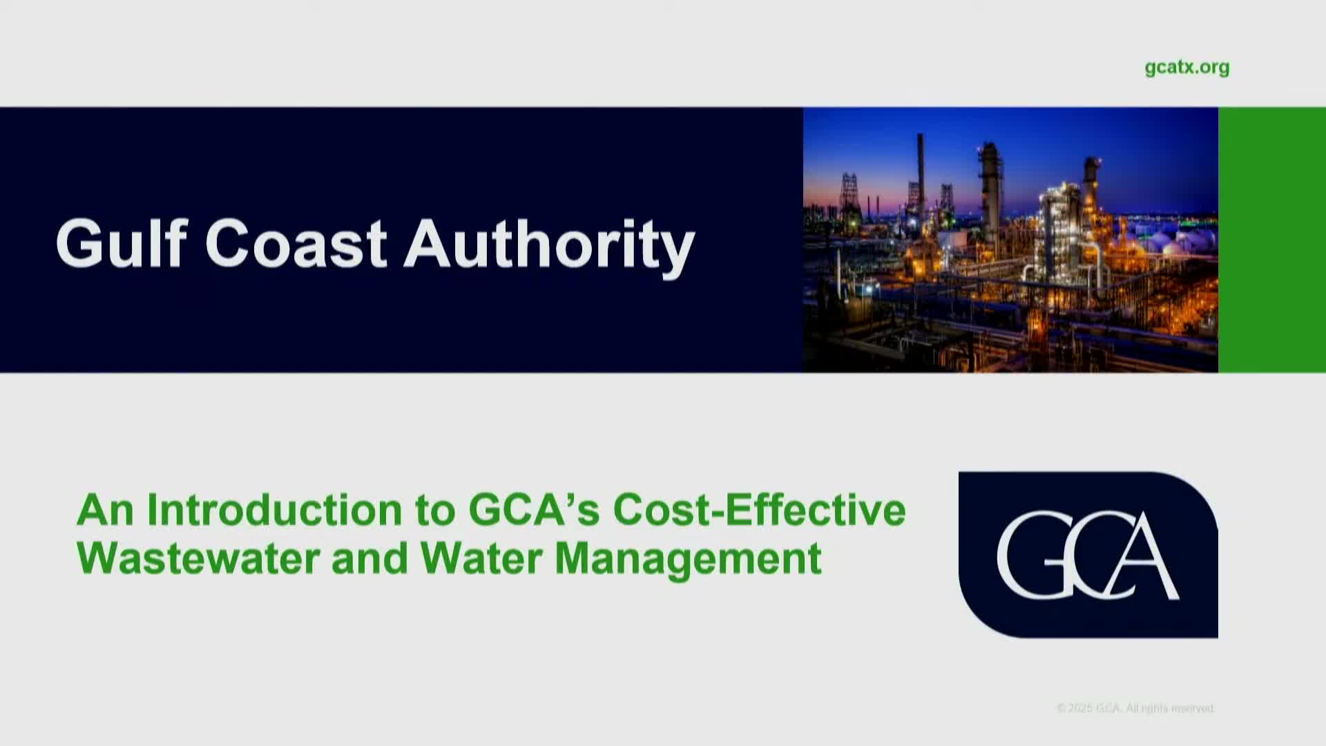 Gulf Coast Authority Discusses Innovative Reclaimed Water Solutions for Corpus Christi