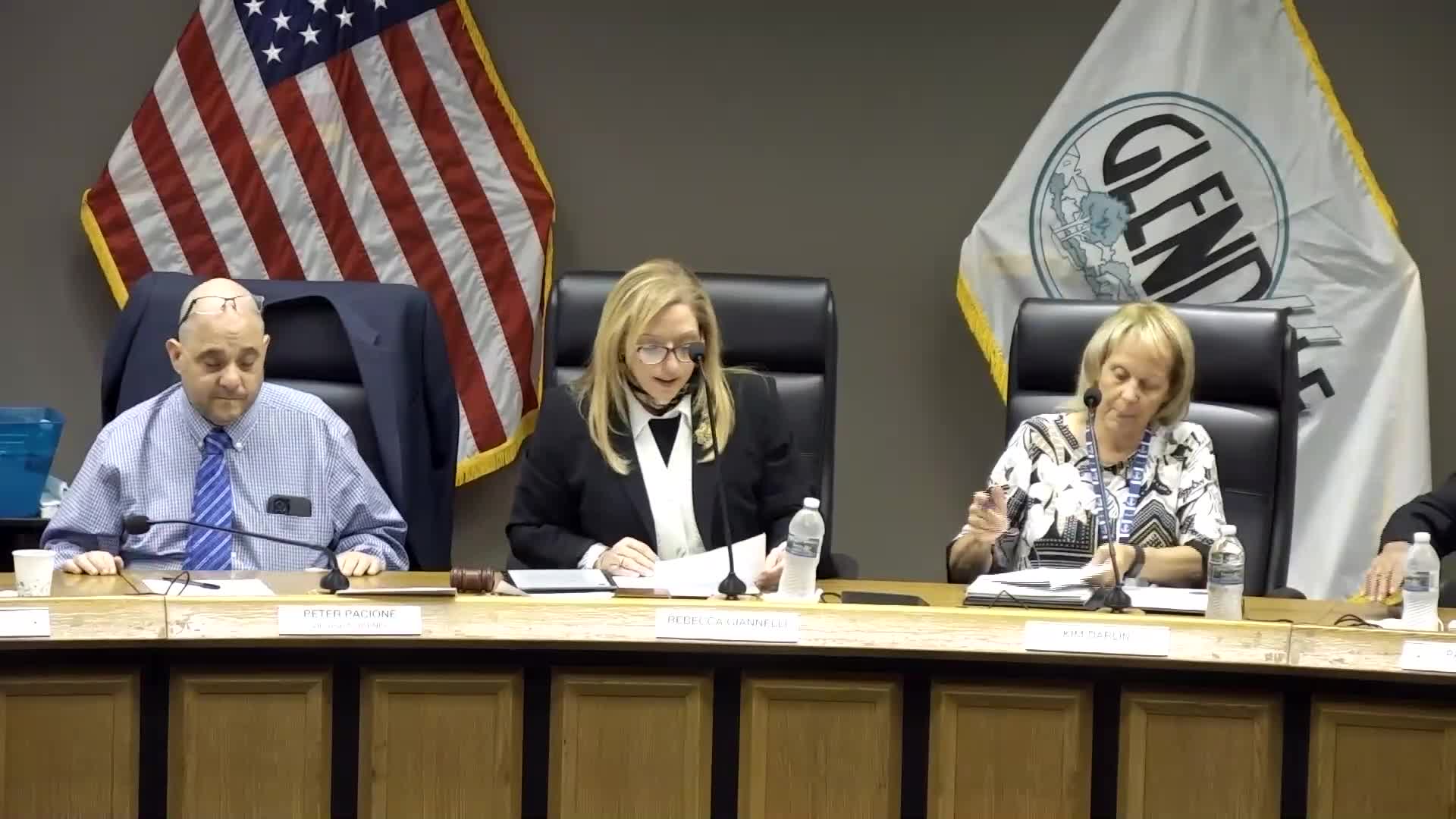 Glenbard North Influencers Club Leads Pledge of Allegiance at Community Meeting