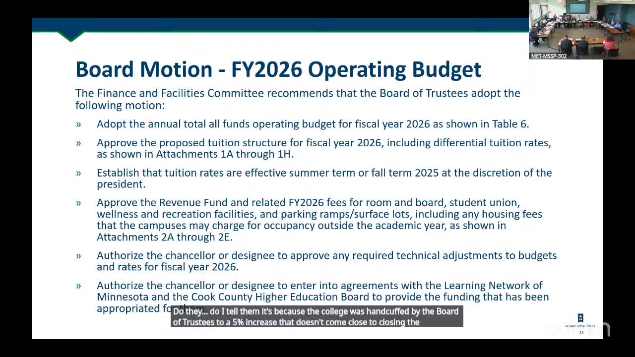 Metro State Student Body President Emma Gabbard Discusses Tuition and Budget Perspectives
