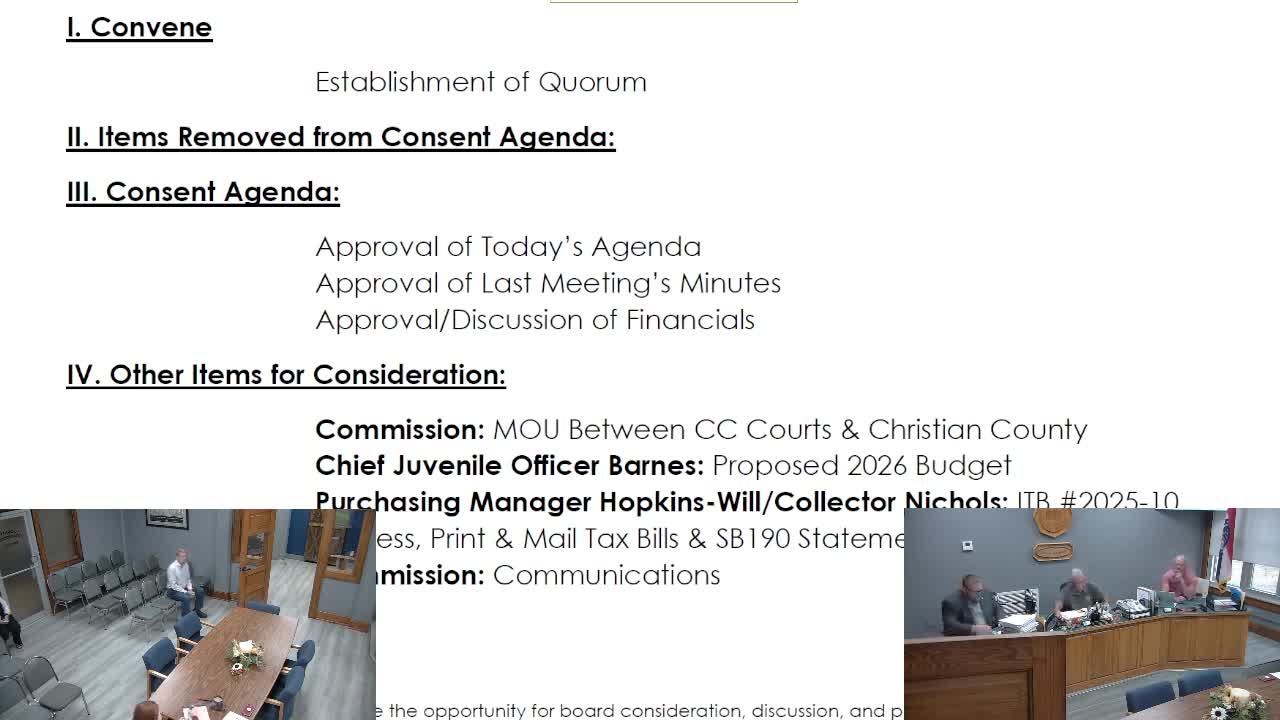 Commission Postpones Court Budget Vote and MOU for September Meeting