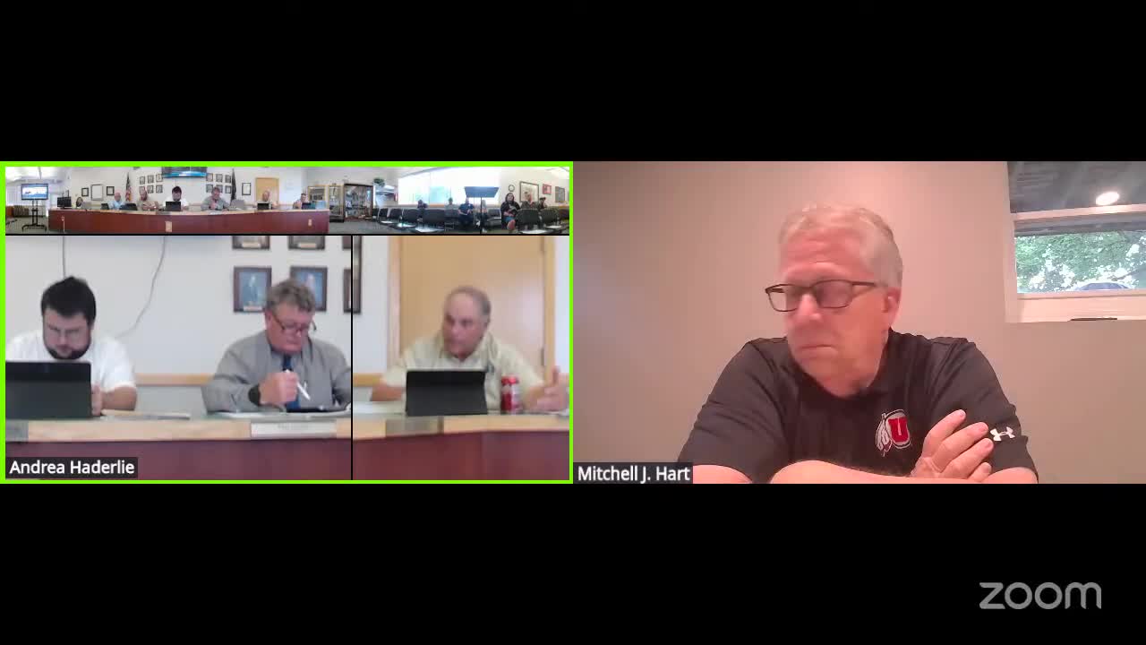 Main Street sidewalk work, industrial‑park road needs and ITD Highway 30 agreement discussed; city eyes bids and financing timing