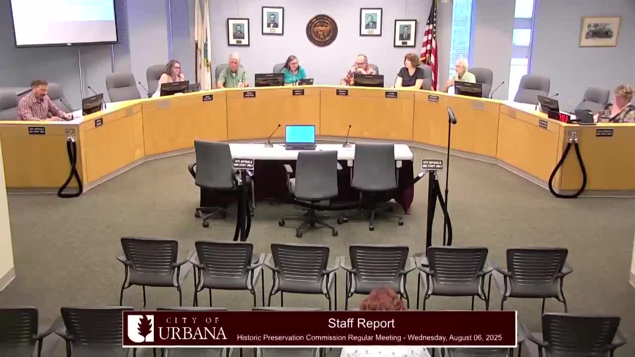 Historic Preservation Commission reviews CLG-funded website and mapping update; considers adding Royer district