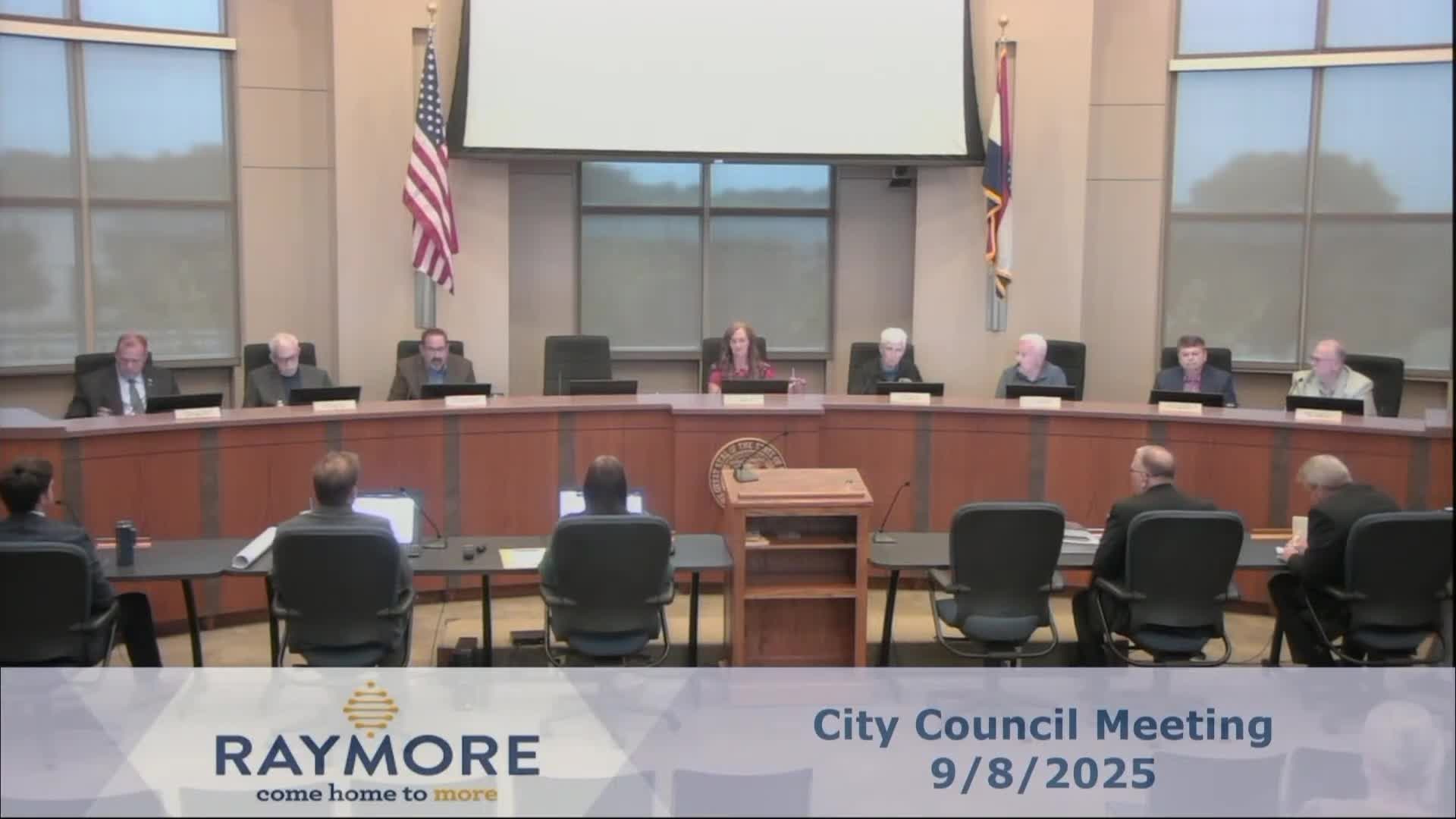 Raymore City Council Commends VanTrust for Infrastructure Support and Remembers 9/11
