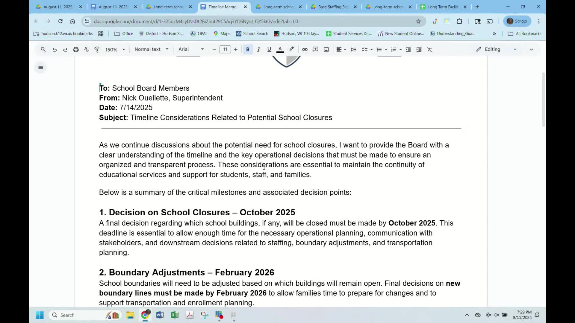 School District Evaluates Classroom Sizes Amid Proposed Four and Five School Models