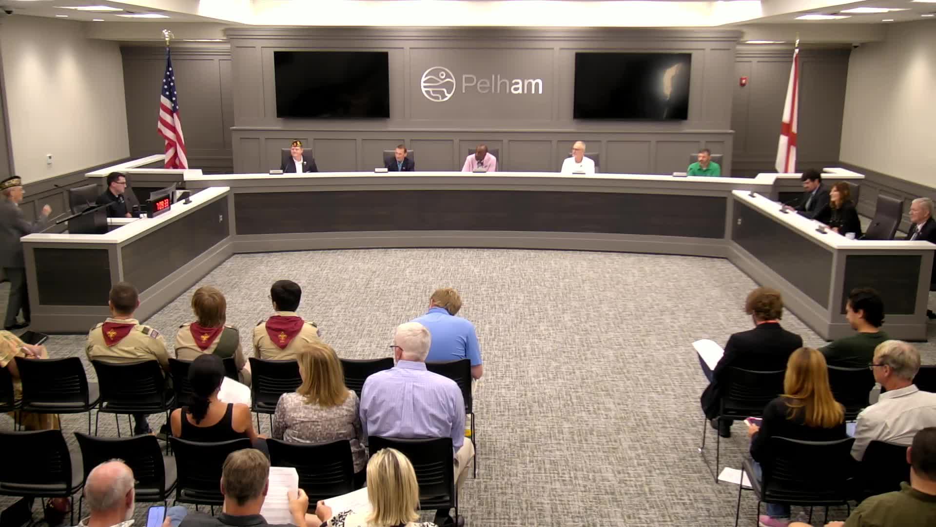 Pelham City Council Honored Girl State Participants Amanda Orr and Lucas Kalba